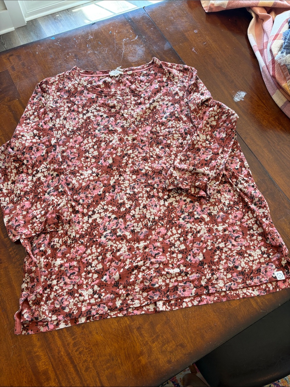 Women’s FatFace Floral Pink Long Sleeve Top